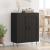 Bufet Stejar Negru 69,5 x 34 x 90 cm Lemn Ingineresc și Fier GartenMobel Dekor