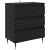 Bufet cu sertar Stejar Negru 60 x 35 x 70 cm Lemn compozit GartenMobel Dekor