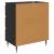 Bufet cu sertar Stejar Negru 60 x 35 x 70 cm Lemn compozit GartenMobel Dekor