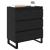 Bufet cu sertar Stejar Negru 60 x 35 x 70 cm Lemn compozit GartenMobel Dekor