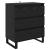 Bufet cu sertar Stejar Negru 60 x 35 x 70 cm Lemn compozit GartenMobel Dekor