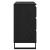 Bufet cu sertar Stejar Negru 60 x 35 x 70 cm Lemn compozit GartenMobel Dekor