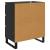 Bufet cu sertar Stejar Negru 60 x 35 x 70 cm Lemn compozit GartenMobel Dekor