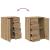 Bufet cu sertar Stejar Artizanal 59 x 39 x 80 cm Lemn compozit GartenMobel Dekor