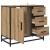 Dulap de Baie Stejar Artizanal 65 x 33 x 60 cm Lemn compozit GartenMobel Dekor