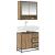 Dulap de Baie Stejar Artizanal 65 x 33 x 60 cm Lemn compozit GartenMobel Dekor