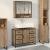 Dulap de Baie Stejar Artizanal 80 x 33 x 60 cm Lemn compozit GartenMobel Dekor