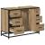 Dulap de Baie Stejar Artizanal 80 x 33 x 60 cm Lemn compozit GartenMobel Dekor