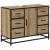 Dulap de Baie Stejar Artizanal 80 x 33 x 60 cm Lemn compozit GartenMobel Dekor