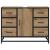 Dulap de Baie Stejar Artizanal 80 x 33 x 60 cm Lemn compozit GartenMobel Dekor