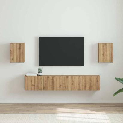 Dulap TV de perete 2 pcs Stejar artizanal 30 x 31 x 40 cm GartenMobel Dekor