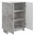 Bufet Gri Beton 66 x 34,5 x 90 cm Lemn prelucrat GartenMobel Dekor