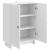 Bufet Alb foarte lucios 66 x 34,5 x 90 cm Lemn prelucrat GartenMobel Dekor