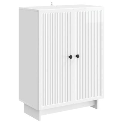 Bufet Alb foarte lucios 66 x 34,5 x 90 cm Lemn prelucrat GartenMobel Dekor