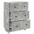 Dulap cu sertare Gri Beton 66 x 34,5 x 90 cm Lemn prelucrat GartenMobel Dekor