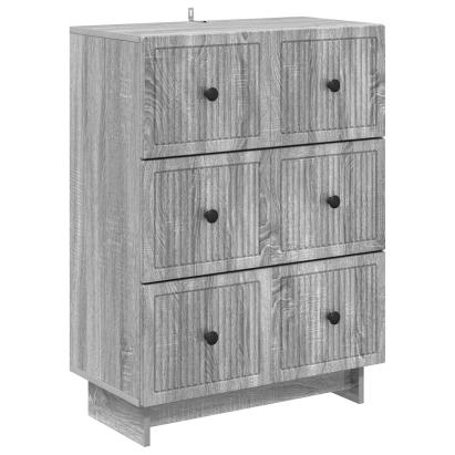 Dulap cu sertare Sonoma gri 66 x 34,5 x 90 cm Lemn prelucrat GartenMobel Dekor