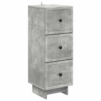Dulap cu sertare Gri Beton 33 x 34,5 x 90 cm Lemn prelucrat GartenMobel Dekor