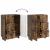 Bufet cu sertar Stejar fumuriu 66 x 34,5 x 90 cm Lemn prelucrat GartenMobel Dekor