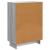 Bufet cu sertar Sonoma gri 66 x 34,5 x 90 cm Lemn prelucrat GartenMobel Dekor