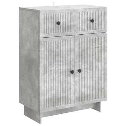 Bufet cu sertar Gri Beton 66 x 34,5 x 90 cm Lemn prelucrat GartenMobel Dekor