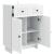 Bufet Alb foarte lucios 66 x 34,5 x 90 cm Lemn prelucrat GartenMobel Dekor