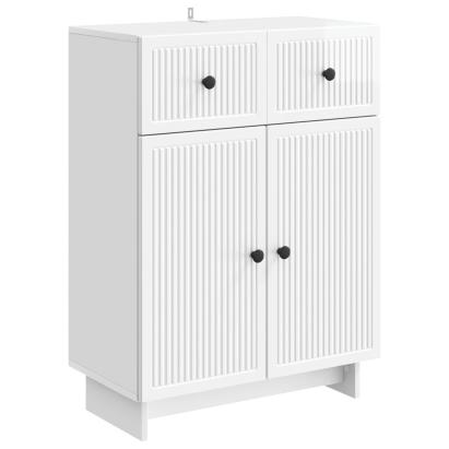 Bufet Alb foarte lucios 66 x 34,5 x 90 cm Lemn prelucrat GartenMobel Dekor