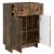 Bufet cu sertar Stejar fumuriu 66 x 34,5 x 90 cm Lemn prelucrat GartenMobel Dekor
