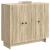 Bufet Stejar Sonoma 89 x 34,5 x 80 cm Lemn prelucrat GartenMobel Dekor