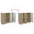 Bufet Stejar Sonoma 89 x 34,5 x 80 cm Lemn prelucrat GartenMobel Dekor