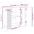 Bufet Gri Beton 89 x 34,5 x 80 cm Lemn prelucrat GartenMobel Dekor