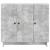 Bufet Gri Beton 89 x 34,5 x 80 cm Lemn prelucrat GartenMobel Dekor