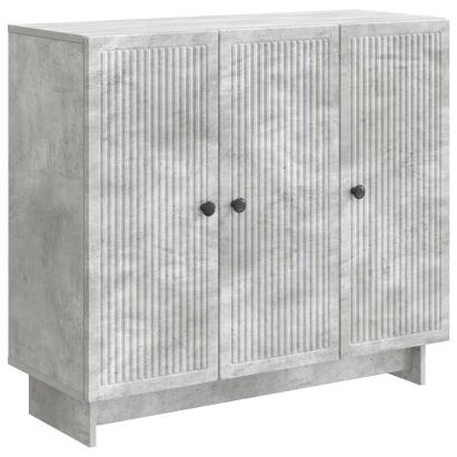 Bufet Gri Beton 89 x 34,5 x 80 cm Lemn prelucrat GartenMobel Dekor