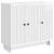 Bufet Alb foarte lucios 89 x 34,5 x 80 cm Lemn prelucrat GartenMobel Dekor