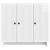 Bufet Alb foarte lucios 89 x 34,5 x 80 cm Lemn prelucrat GartenMobel Dekor