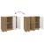 Bufet Stejar Artizanal 89 x 34,5 x 80 cm Lemn prelucrat GartenMobel Dekor