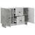 Bufet cu sertar Gri Beton 89 x 34,5 x 60 cm Lemn prelucrat GartenMobel Dekor