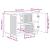 Bufet cu sertar Gri Beton 89 x 34,5 x 60 cm Lemn prelucrat GartenMobel Dekor