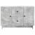 Bufet cu sertar Gri Beton 89 x 34,5 x 60 cm Lemn prelucrat GartenMobel Dekor