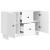 Bufet Alb foarte lucios 89 x 34,5 x 60 cm Lemn prelucrat GartenMobel Dekor