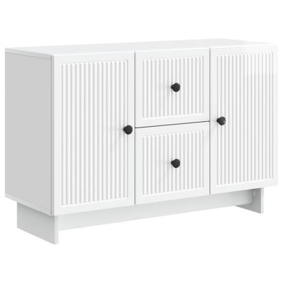 Bufet Alb foarte lucios 89 x 34,5 x 60 cm Lemn prelucrat GartenMobel Dekor