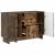 Bufet cu sertar Stejar fumuriu 89 x 34,5 x 60 cm Lemn prelucrat GartenMobel Dekor