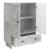 Bufet Gri Beton 66 x 34,5 x 95 cm Lemn prelucrat GartenMobel Dekor