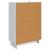 Bufet Alb Lucios 66 x 34,5 x 95 cm Lemn prelucrat GartenMobel Dekor