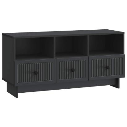Cabinet TV cu sertar Negru 102 x 34,5 x 50 cm Lemn prelucrat GartenMobel Dekor