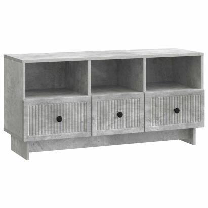 Cabinet TV Gri Beton 102 x 34,5 x 50 cm Lemn prelucrat GartenMobel Dekor