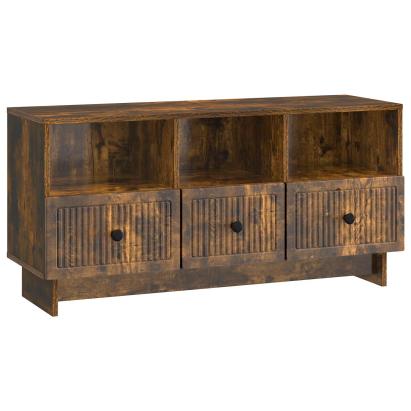 Cabinet TV Stejar fumuriu 102 x 34,5 x 50 cm Lemn prelucrat GartenMobel Dekor