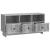 Cabinet TV Sonoma gri 102 x 34,5 x 50 cm Lemn prelucrat GartenMobel Dekor