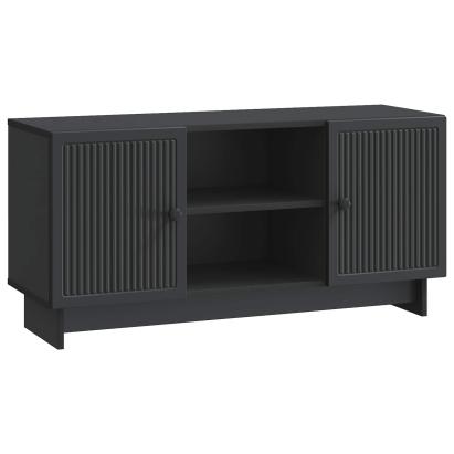 Cabinet TV Negru 102 x 34,5 x 50 cm Lemn compozit GartenMobel Dekor