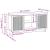 Cabinet TV Gri din beton 102 x 34,5 x 50 cm Lemn compozit GartenMobel Dekor