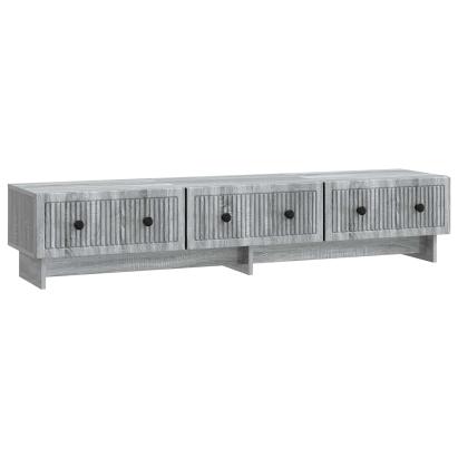 Cabinet TV Sonoma gri 147 x 34,5 x 30 cm Lemn prelucrat GartenMobel Dekor